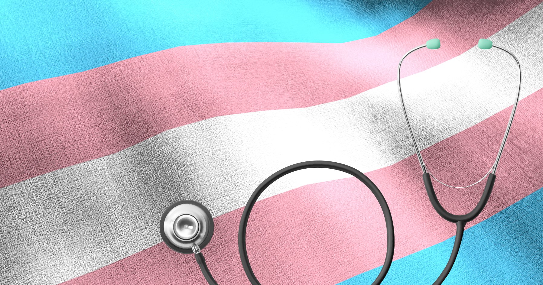 Image of flag representing transgender health.