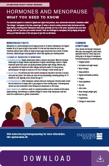 Image of menopause infographic.