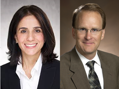 Dr. Amal Shibli-Rahhal and Dr. Bryan Haugen